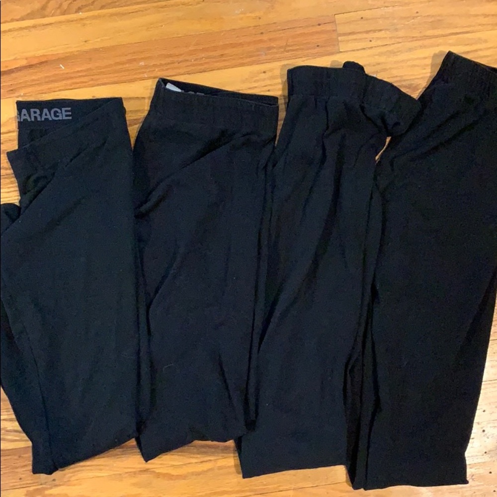 Bundle Sale: 4 Pairs of Black Garage Leggings